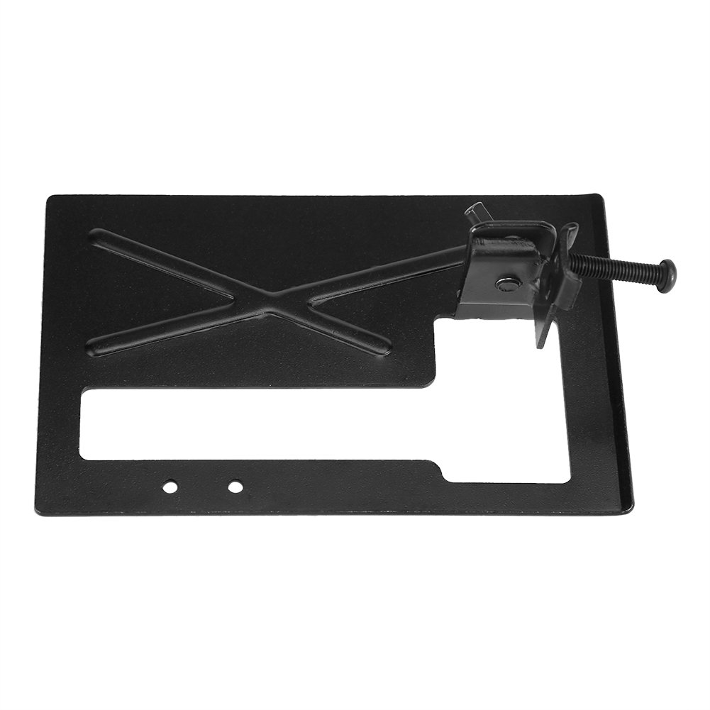 Fdit Heavy-Duty Steel Angle Grinder Stand - Adjustable 2-3cm Cutting Machine Base with Secure Bracket Holder | Perfect for Metalworking, Wood Cutting & DIY Projects