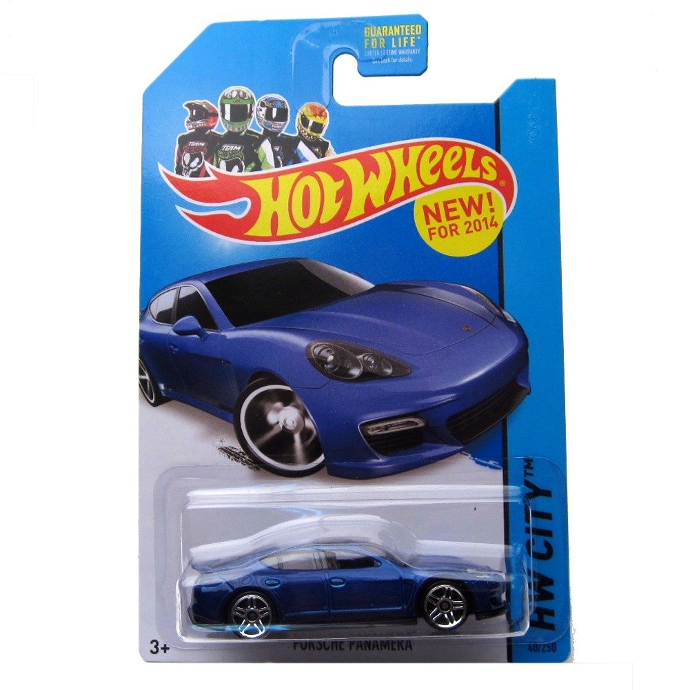 Hot Wheels 2014 HW City Porsche Panamera 40/250 Blue Die-Cast Car - Limited Edition Collectible Toy for Kids & Adults - Perfect for Display, Play & Racing Scenes