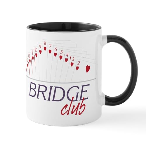 White/Black Inside - Bridge Club Mug