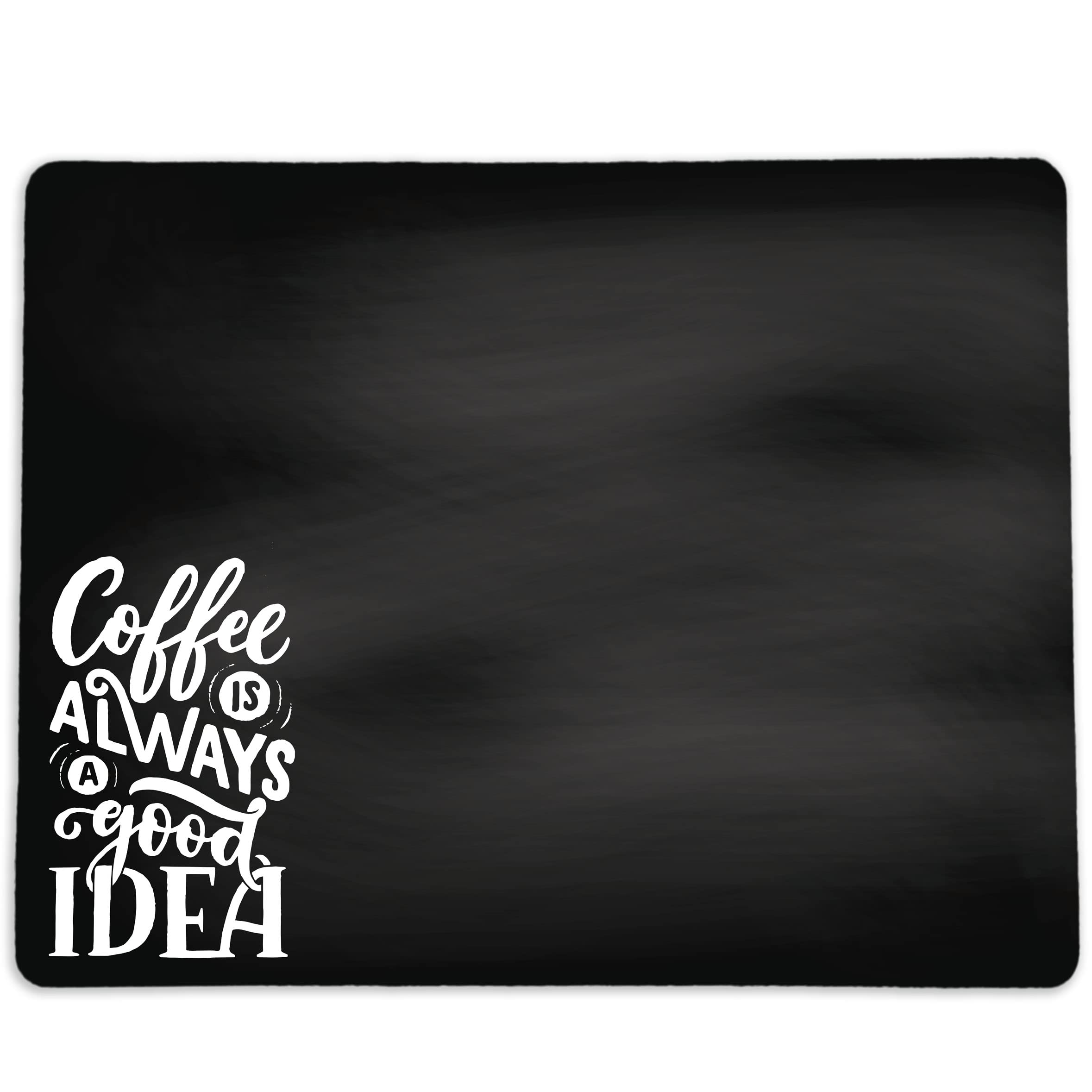 Coffee Maker Spill Mat - Washable Chalkboard Placemat for Espresso Machine - Coffee Bar Decor