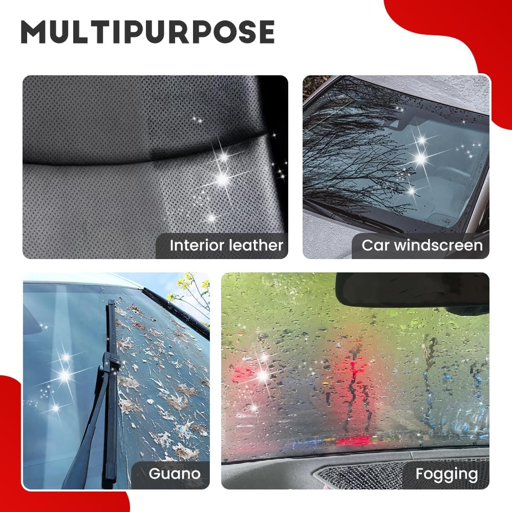 2024 New Automotive Oil Film Cleaning Brush - Car Window & Windshield Glass Cleaner, Oil Film Remover & Glass Coating Applicator (1PC) - Perfect for Car Detailing & Auto Glass Maintenance