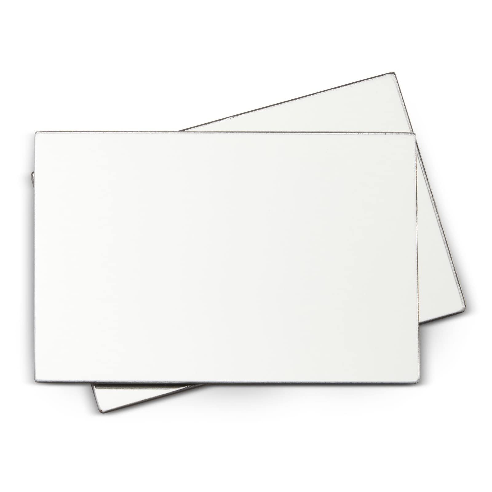 Juvale 2 Pack 4x6 Inch Magnetic Locker Mirror with Rounded Corners - Personal Makeup Mirror for School, Gym, Bathroom, Office & Workshop - Strong Magnet Sticks to Refrigerator, Toolbox & Any Ferrous Metal Surface - Perfect for Quick Touch-ups On The Go