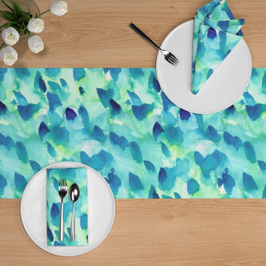 Custom Printed Cotton Sateen Table Runner 108