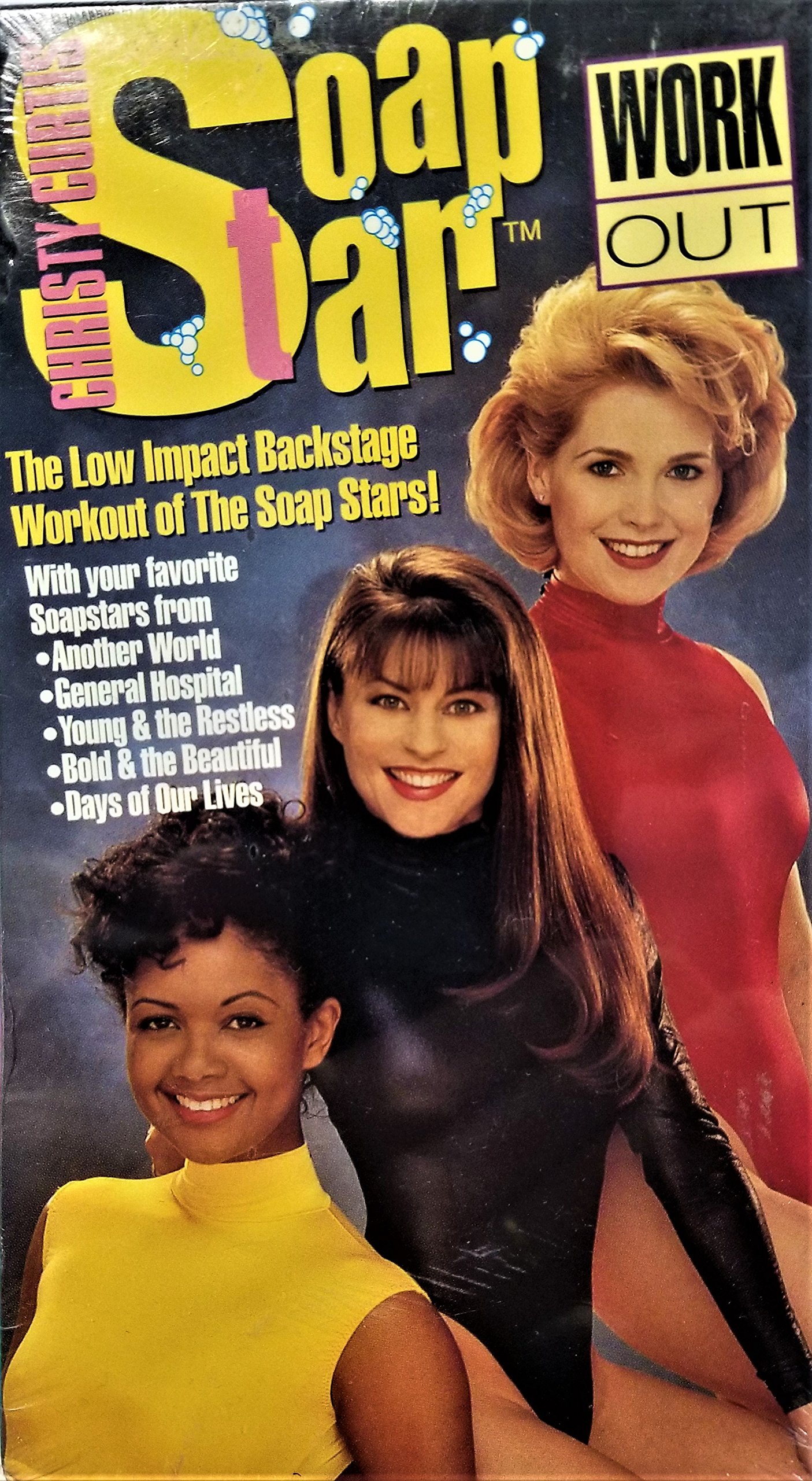Soap Stars Workout VHS - Classic 80s Fitness Video for Home Exercise & Aerobics - Perfect for Retro Workout Enthusiasts & Collectors