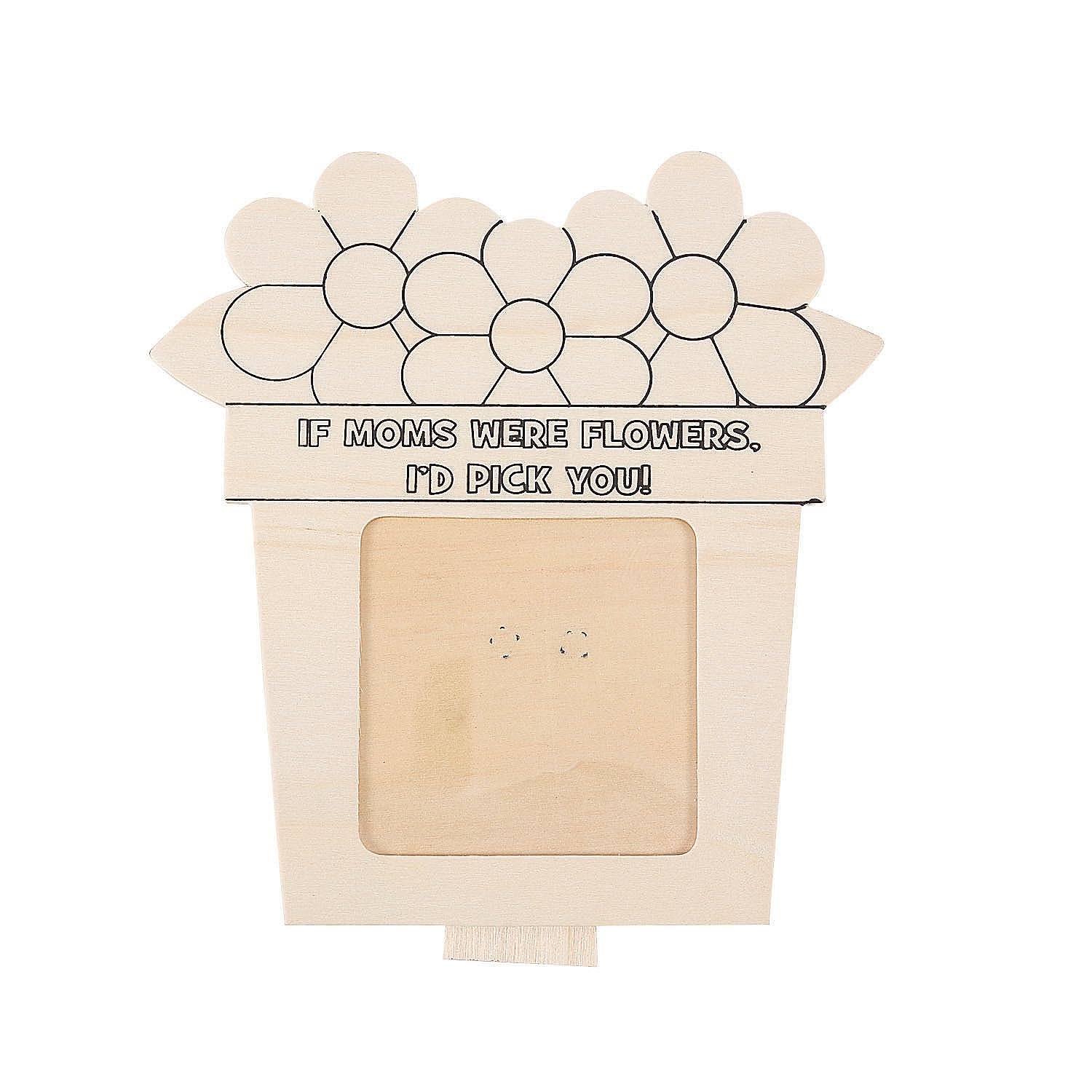 DIY Wooden Mother's Day Picture Frame Kit - 12 Pack Craft Set for Kids to Paint & Personalize - Creative Gift Idea for Mom's Birthday, Valentine's Day & Christmas Decorations