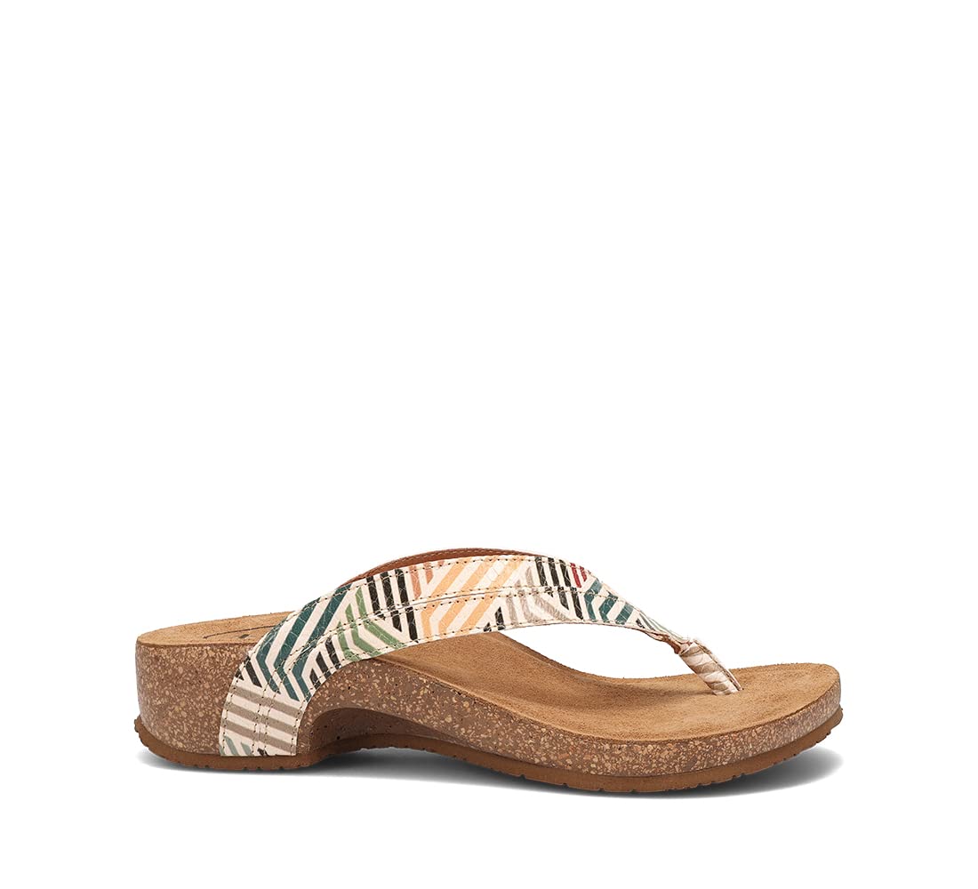 Taos Footwear Women's Link Sandal - Comfortable Leather Sandals for Women with Arch Support | Perfect for Walking, Travel & Summer Outfits