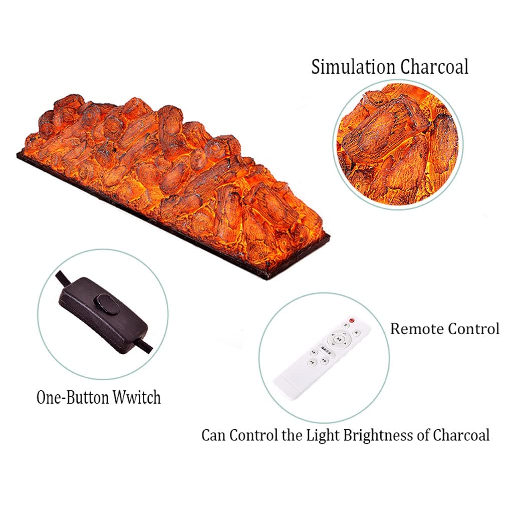 Electric Fireplace with Realistic Flame Effect - Wall Mounted or Recessed Electric Fireplace Heater for Living Room, Bedroom & Office - Energy Efficient & Safe Home Decor with Steam Simulation