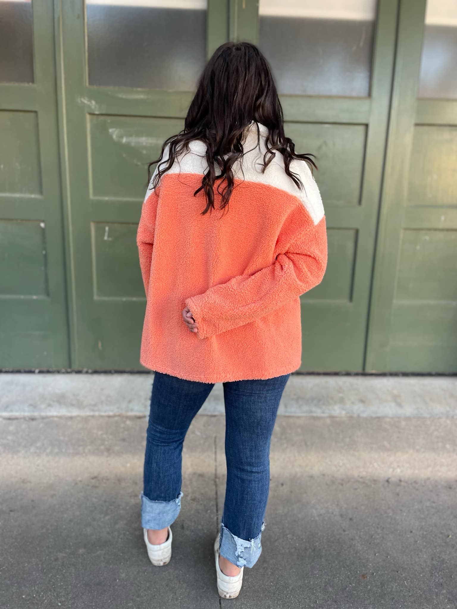 PREORDER: Sherbet Half Zip Fleece Pullover - Cozy Winter Layering for Outdoor Activities & Casual Wear