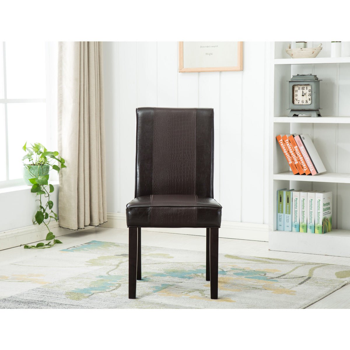 Algarve Parson Chair Set of 2 - Modern Upholstered Dining Chairs for Kitchen, Dining Room & Breakfast Nook - Comfortable & Stylish Seating Solution