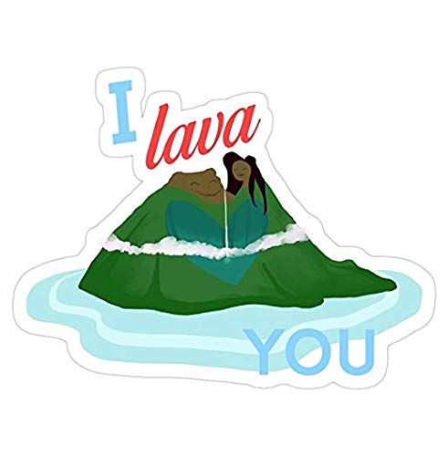 I Lava You Lava Decal Sticker - Waterproof Vinyl Sticker for Cars, Trucks, Laptops, Phones & Walls - Perfect for Home Decor, Vehicle Customization & Personal Accessories