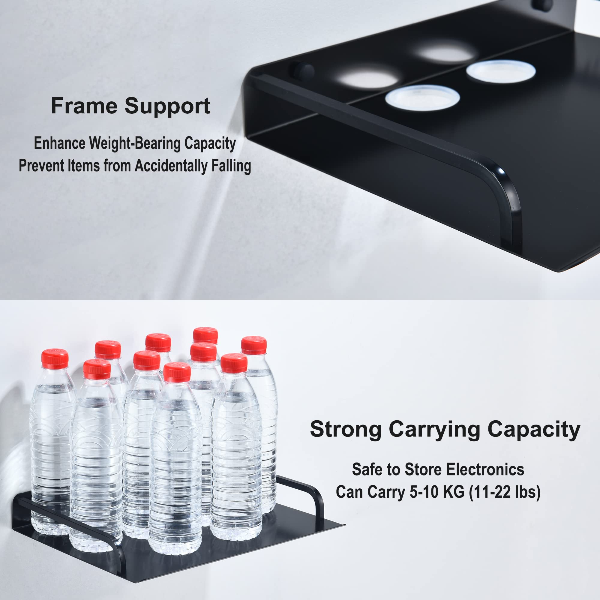 Wall Mount Floating Shelf for TV Components - 12