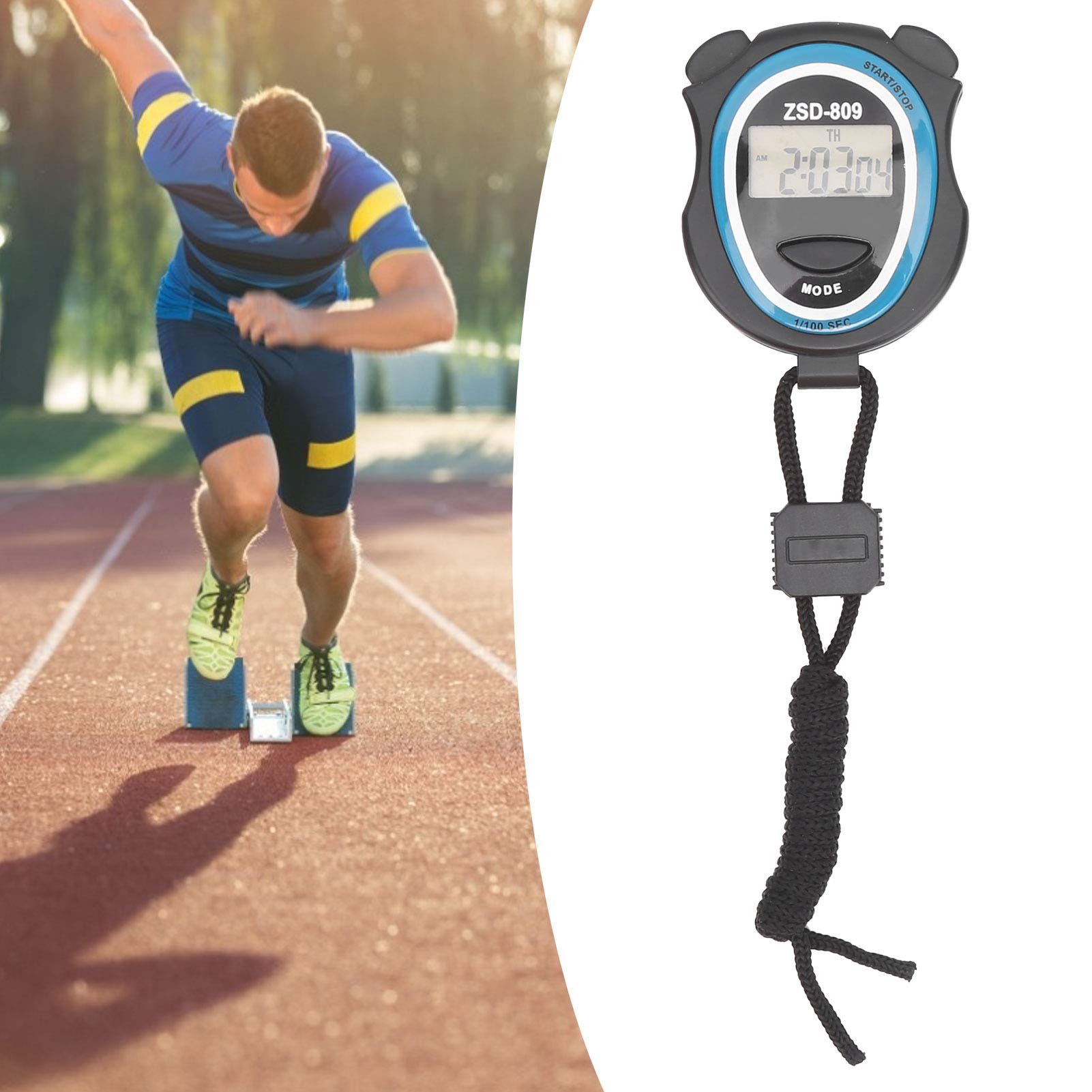 Digital Stopwatch with Alarm, Calendar & Timer - 0.1s Precision Multi-Function Sports Stopwatch for Running, Gym & Teaching | 12/24 Hour Countdown Timer | Perfect for Coaches, Athletes & Fitness Enthusiasts