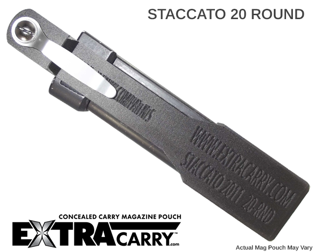 STACCATO 2011 20 Round Magazine Pouch - Durable Pistol Magazine Holder for Competitive Shooting & Range Training - Perfect for USPSA, IDPA & Tactical Use