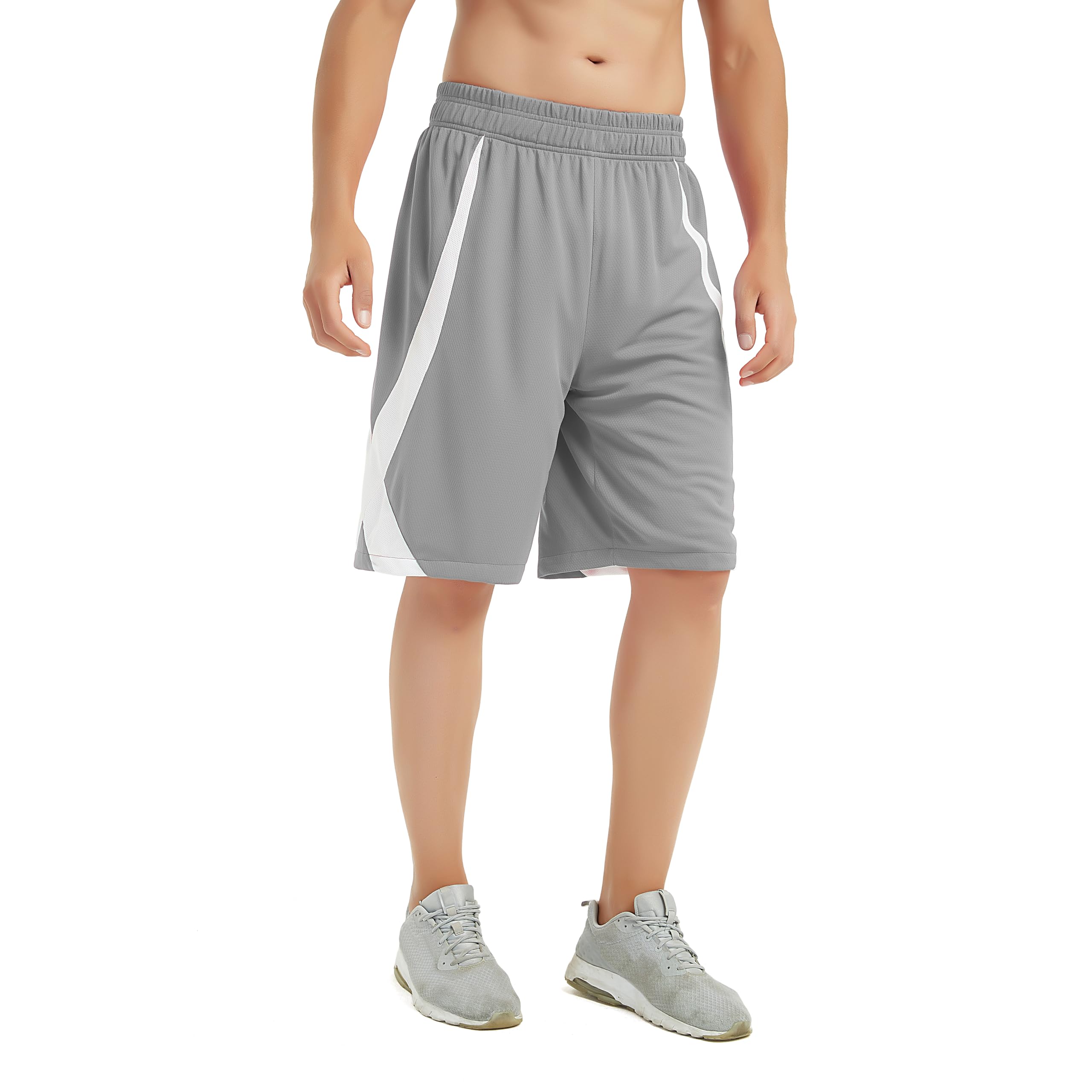 TopTie Men's Lounge Walking Shorts - Comfortable Pajama Active Shorts for Workout, MMA Training & Flag Football - Breathable No Pocket Design - Perfect for Gym, Home & Outdoor Activities