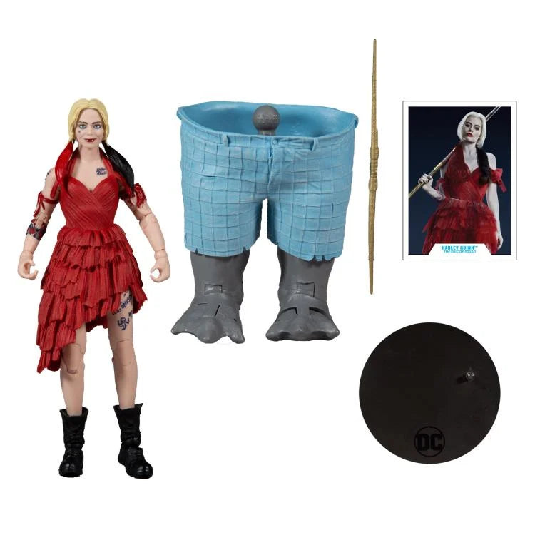 DC Multiverse The Suicide Squad Movie Harley Quinn Action Figure - 7-Inch Collectible Toy with Accessories - Perfect for Fans, Collectors, and Cosplay Scenes