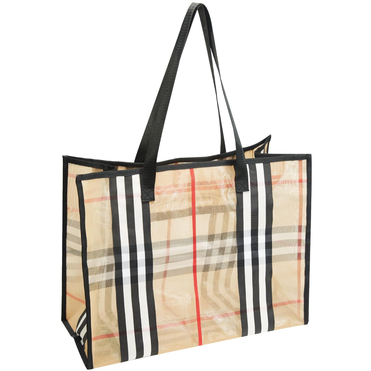 Large Clear Tote Bags for Women - Waterproof Beach Bag, Gym & Shopping Tote - Perfect for Swimming, Travel & Daily Use