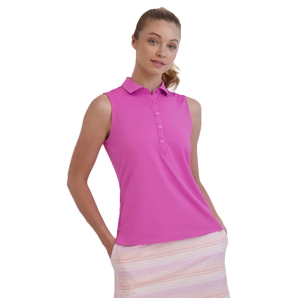 Fairway & Greene Women's Sleeveless Golf Polo Shirt - Moisture Wicking & UV Protection - Perfect for Golf, Tennis & Summer Outdoor Activities