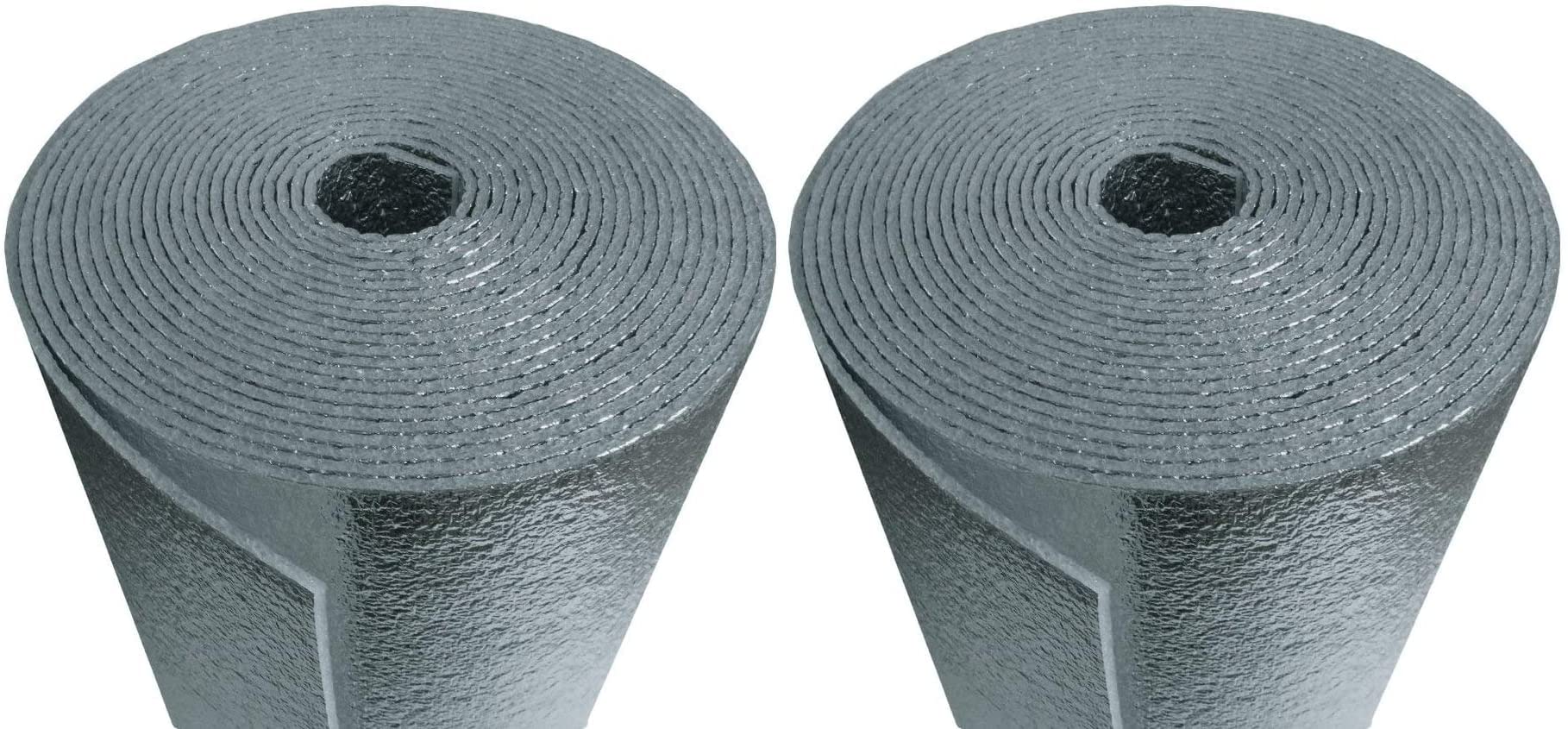 Super Shield EZ Cool Car Van Truck RV SUV Vehicle Insulation Roll - 4' x 25' (100 Sqft) with 25ft Tape Kit | Sound Noise Dampening, Heat Barrier Mat | Automotive Thermal Insulation Kit for Road Trips & Camping | Made in USA (2-Pack)
