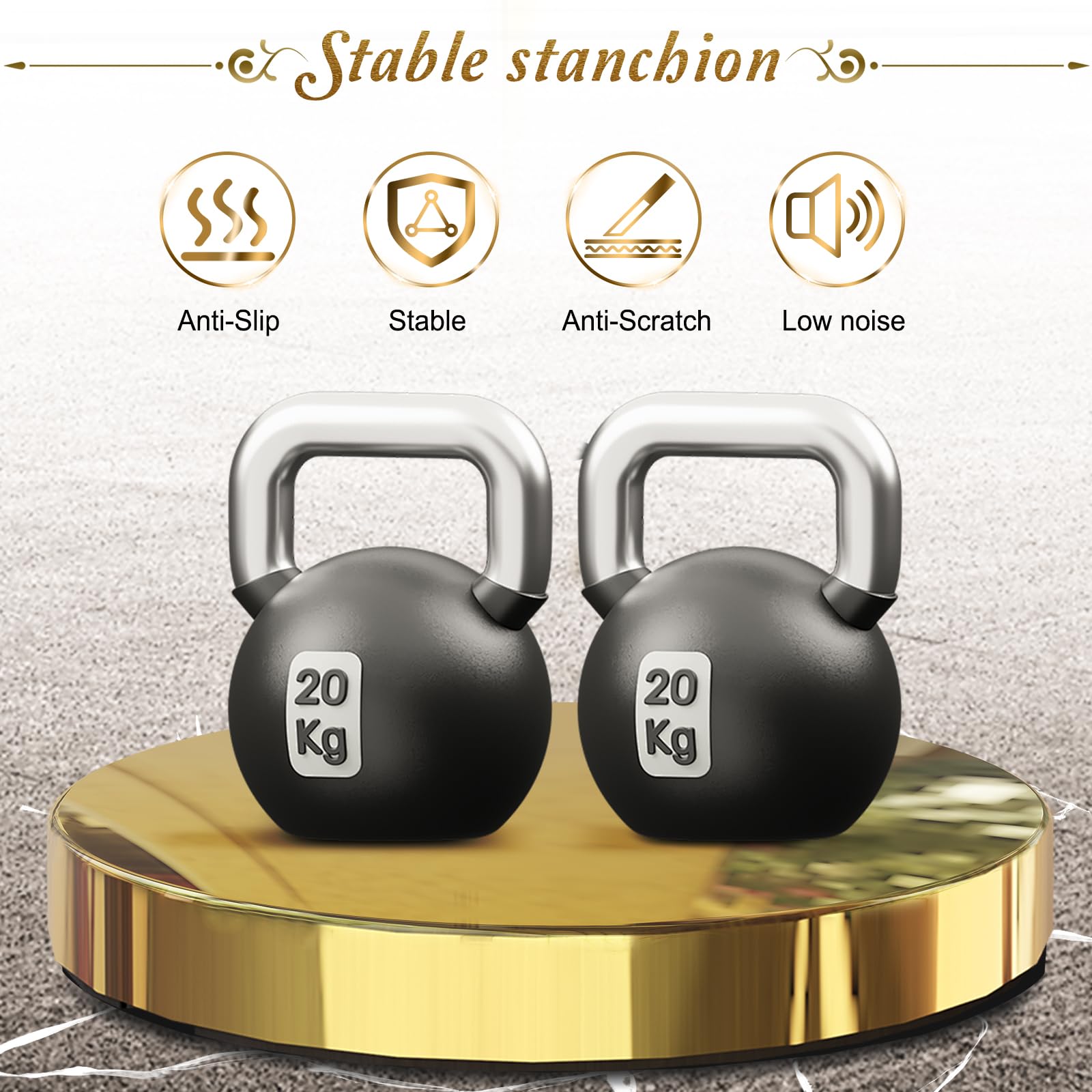 4PCS Gold Stanchion Posts with 3PCS 5FT Red Velvet Rope - Premium Crowd Control Barrier Set for Events, Parties, VIP Areas & Red Carpet Occasions | Durable Velvet Rope Stanchion System for Wedding, Theater, Museum & Hotel Queue Management