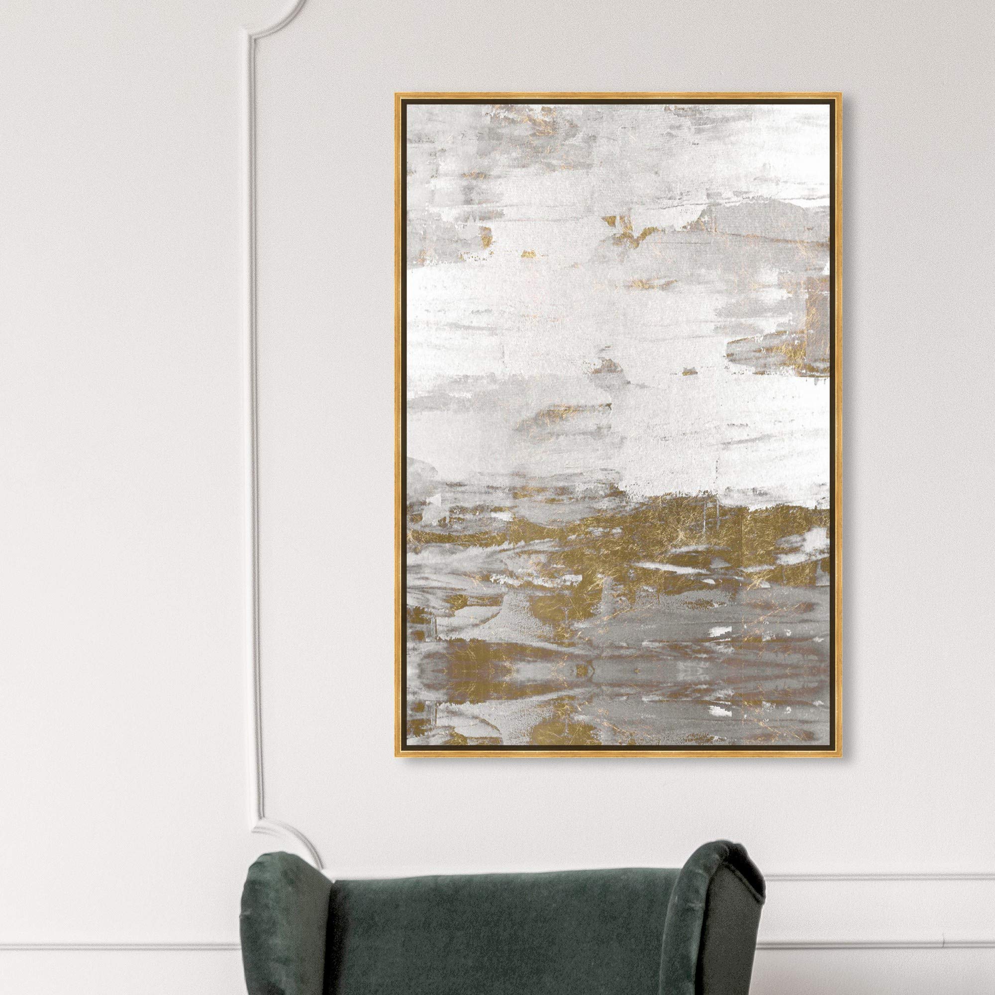 Abstract Framed Wall Art Canvas Print 'Tall Sensation' by Oliver Gal - 30