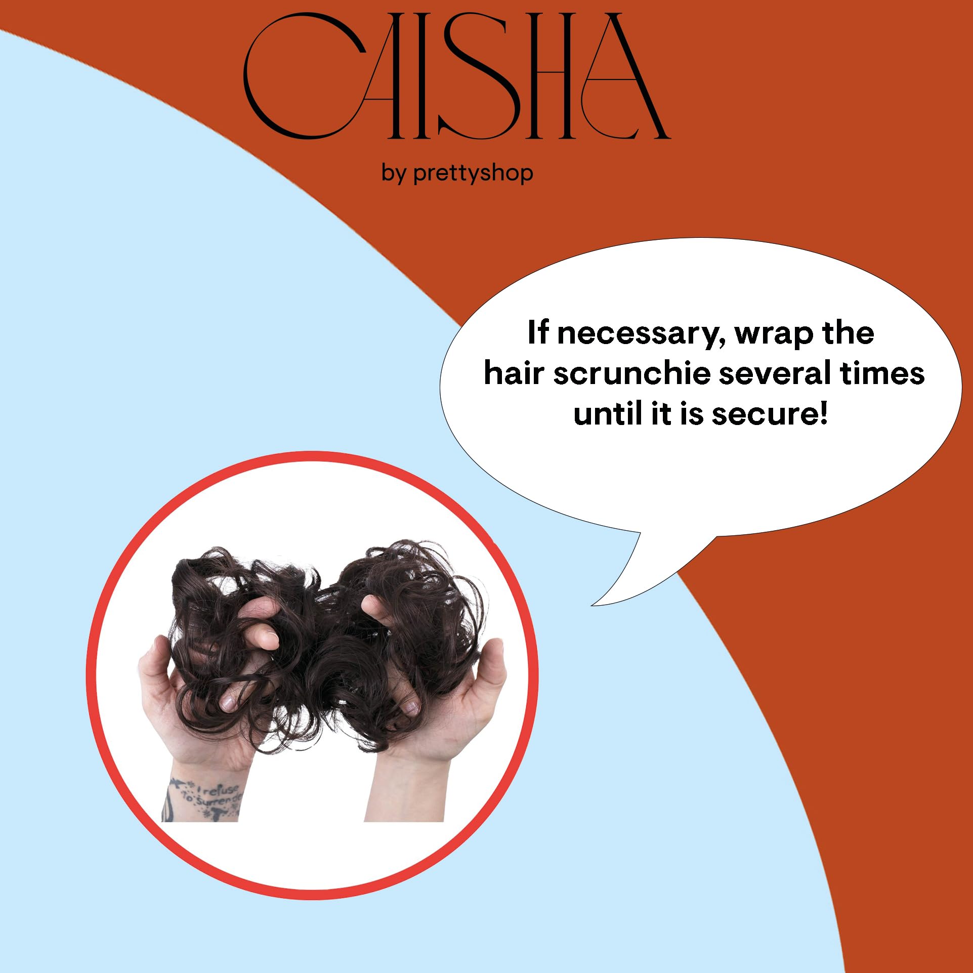 Honey Blonde #26 G12D Hair Scrunchie for Voluminous Updos & Messy Buns - Hair Accessories for Women
