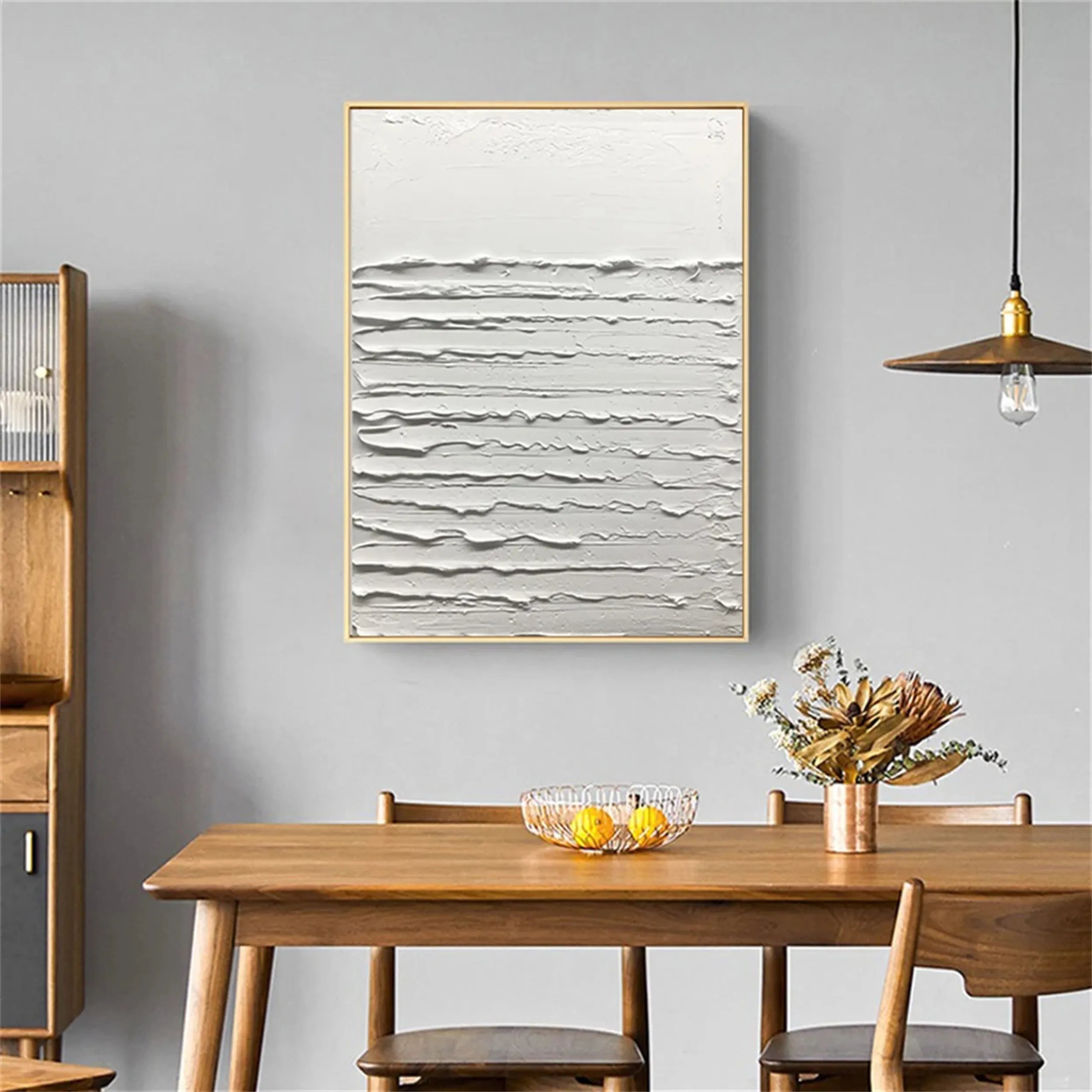 White Minimalist Textured Painting Canvas #MM177 - Premium Wall Art for Modern Home & Office Decor