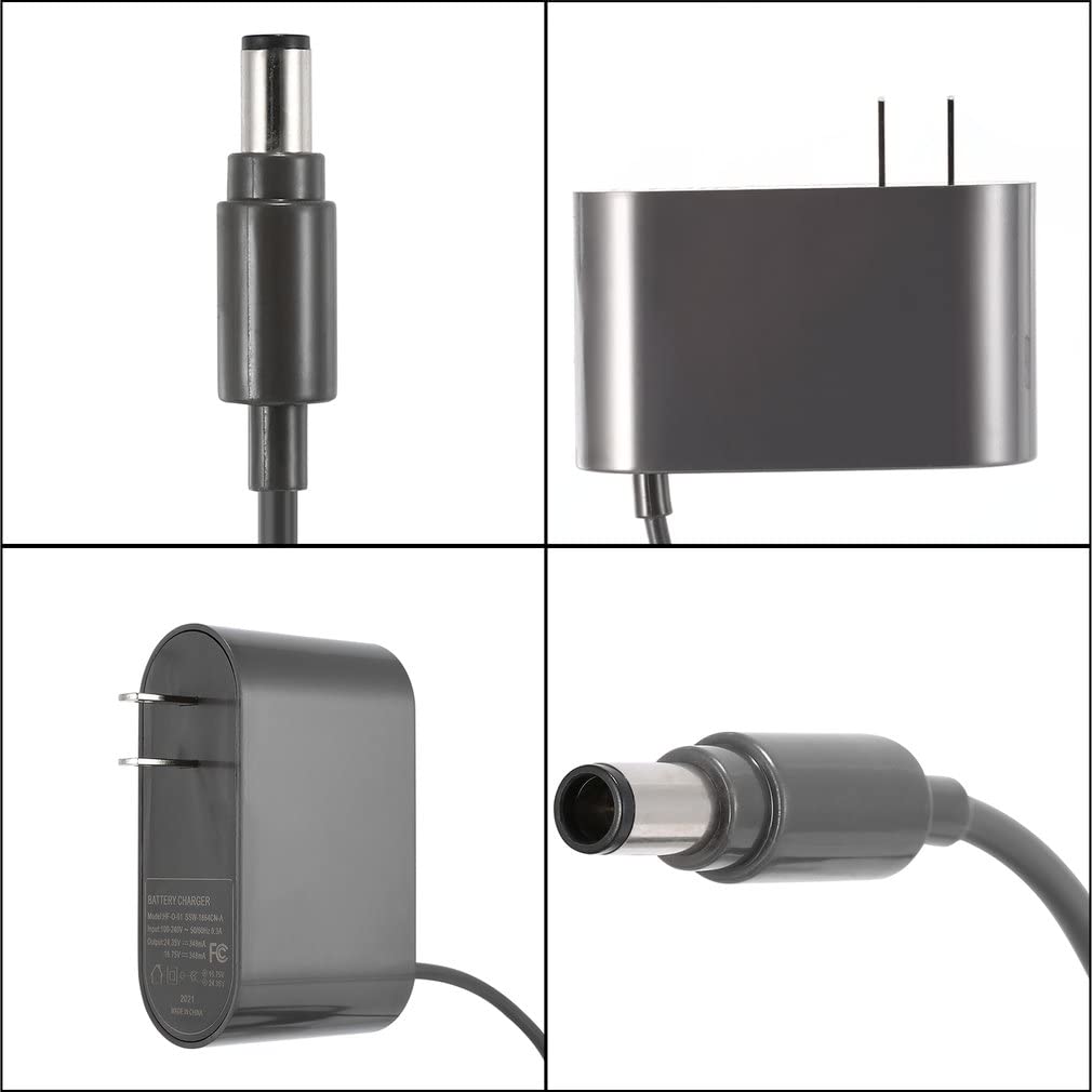 Dyson Replacement Charger - QJH-17 Power Cord & Adapter Compatible with Dyson Cordless Vacuums | Fast Charging for V7, V8, V10 Models | Perfect for Home Cleaning & Car Detailing