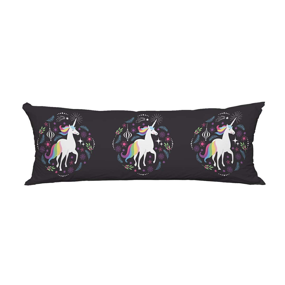 ECZJNT Cute Unicorn Pillow Cover - Soft 20x60 Inch Body Pillowcase & Protector for Kids Room, Bedroom Decor - Perfect for Anime Fans, Gift Giving & Cozy Home Decor