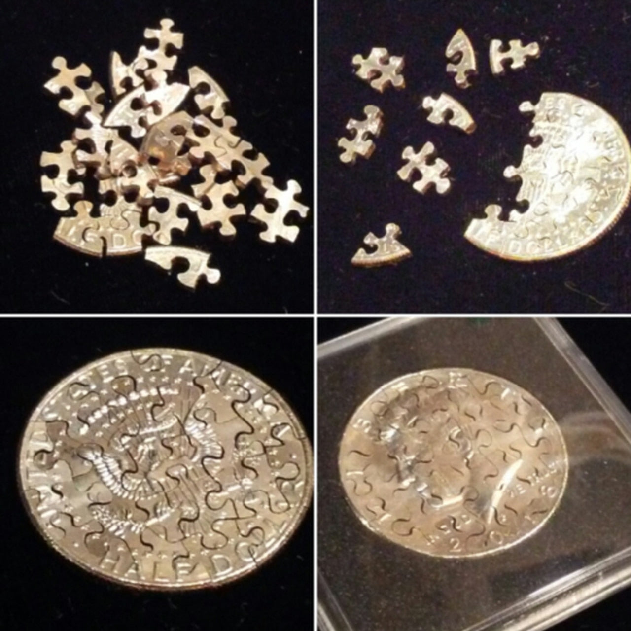 Puzzle Coin: Half Dollar - Unique Collectible Coin for Puzzle Enthusiasts | Perfect for Gifts, Magic Tricks & Brain Teaser Games