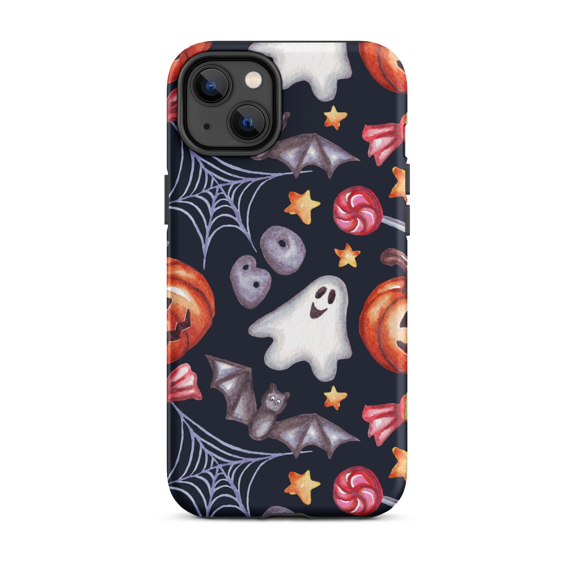 Premium Spooky Charm iPhone Case - Cute & Durable Protective Cover for iPhone 13/14/15, Perfect for Halloween, Parties & Everyday Use