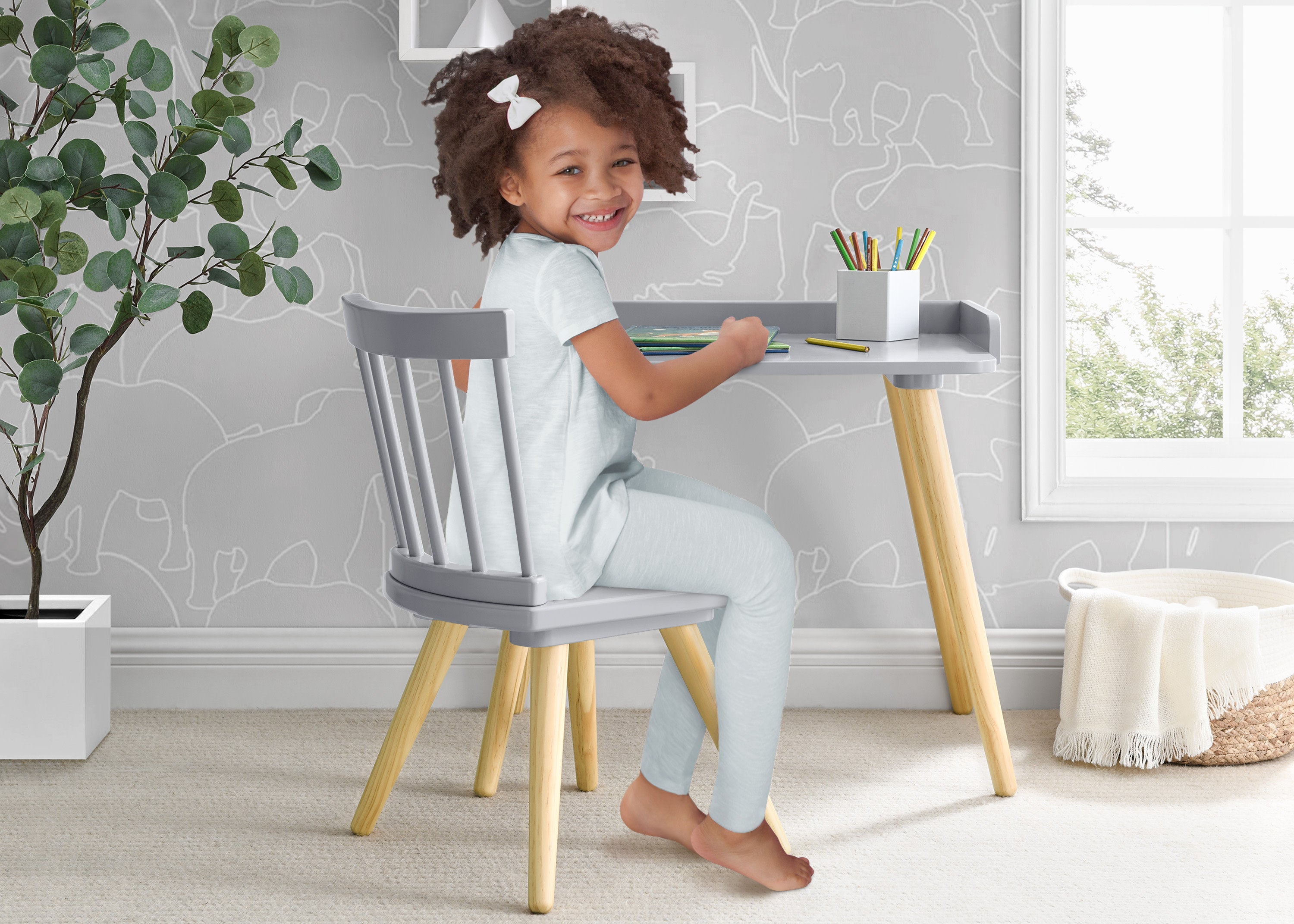 Stylish Essex Desk and Chair Set for Home Office - Ergonomic Workspace Furniture for Studying, Working & Remote Jobs