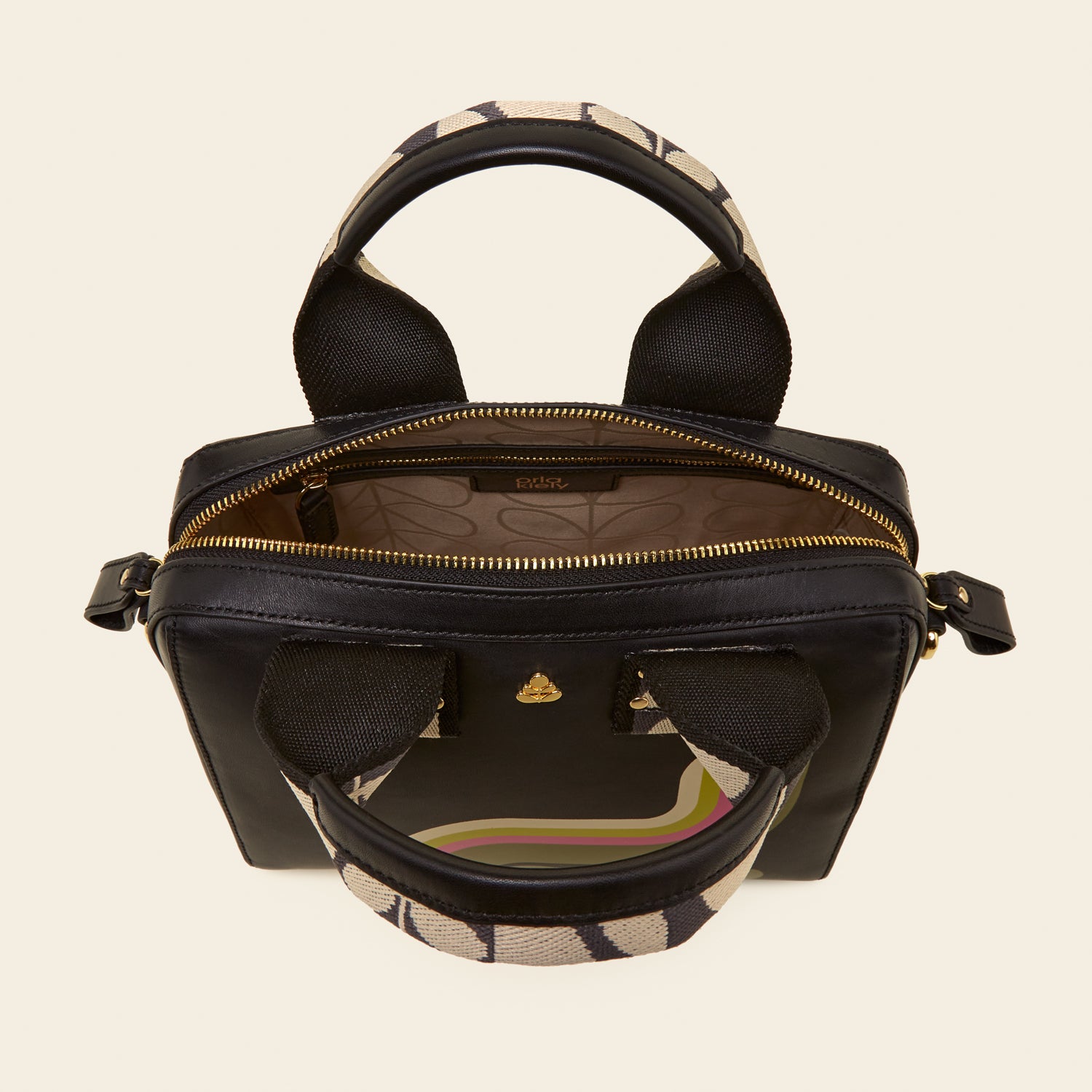 Stylish Iris Handbag in Elegant Bird Black - Perfect for Work, Travel, and Everyday Use