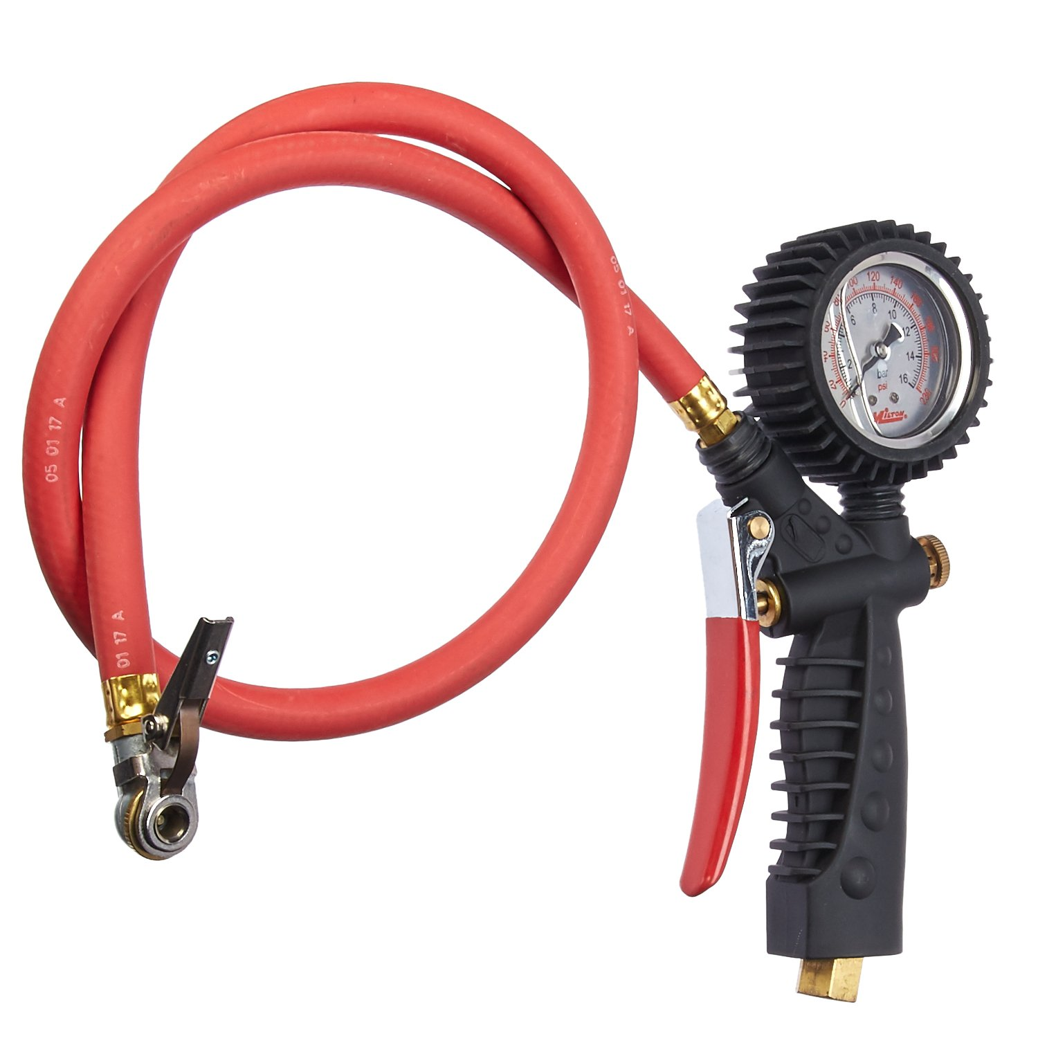 Milton 573A Pro Analog Pistol Grip Inflator Gauge - 36
