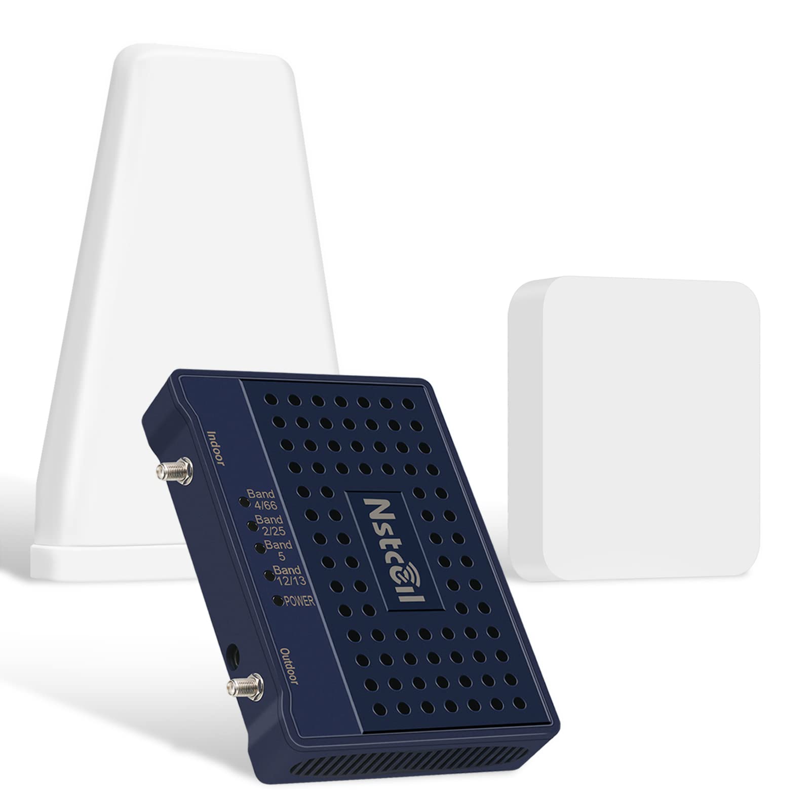 FCC Approved Cell Phone Signal Booster for Home & Office - Up to 5,000 sq ft Coverage | Supports Band 66/25/2/4/5/12/13/17 | Compatible with All U.S. Carriers | Perfect for Weak Signal Areas, Rural Homes & Remote Workspaces