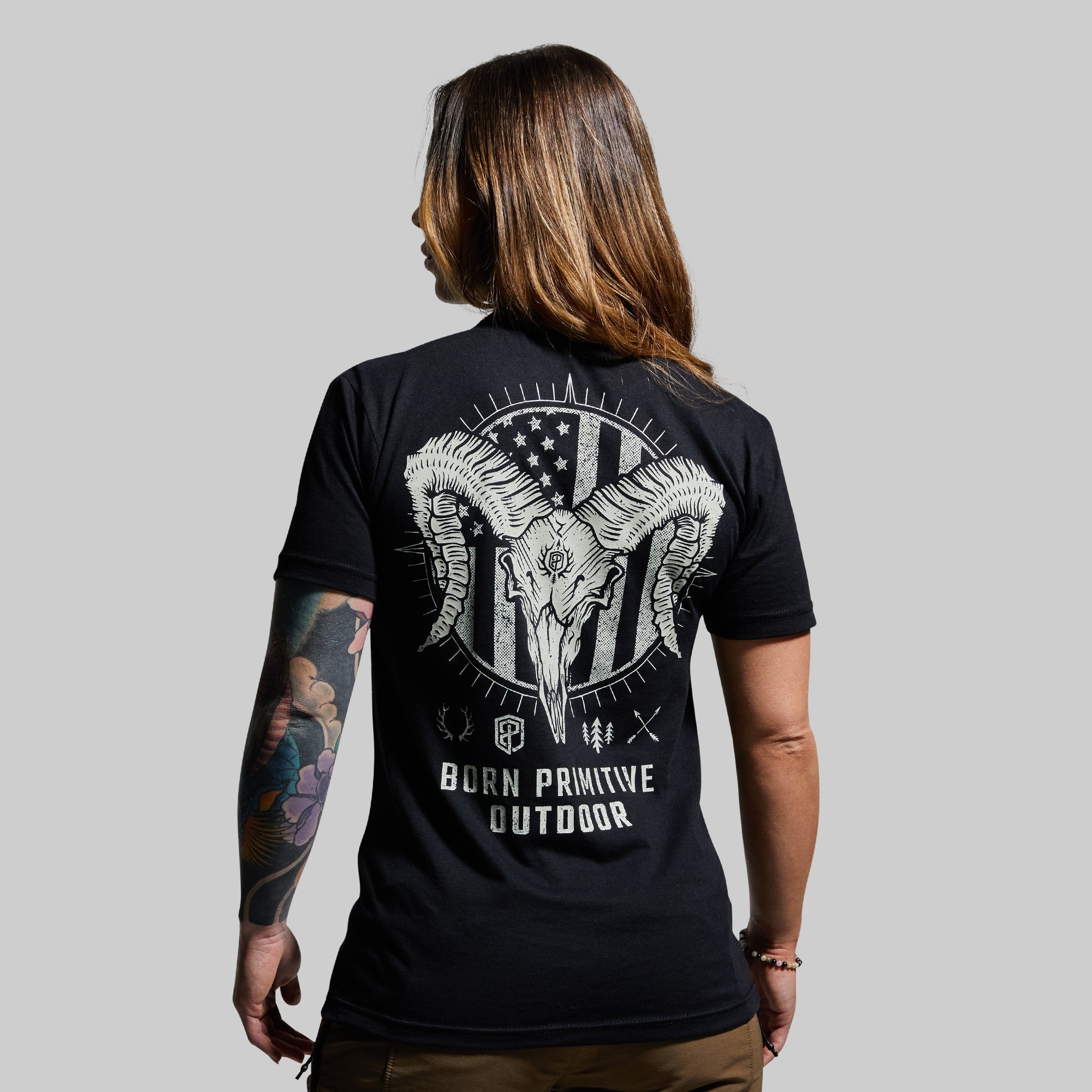 Bighorn Outdoor T-Shirt for Men - Black - Comfortable & Durable for Hiking, Camping & Adventure Activities