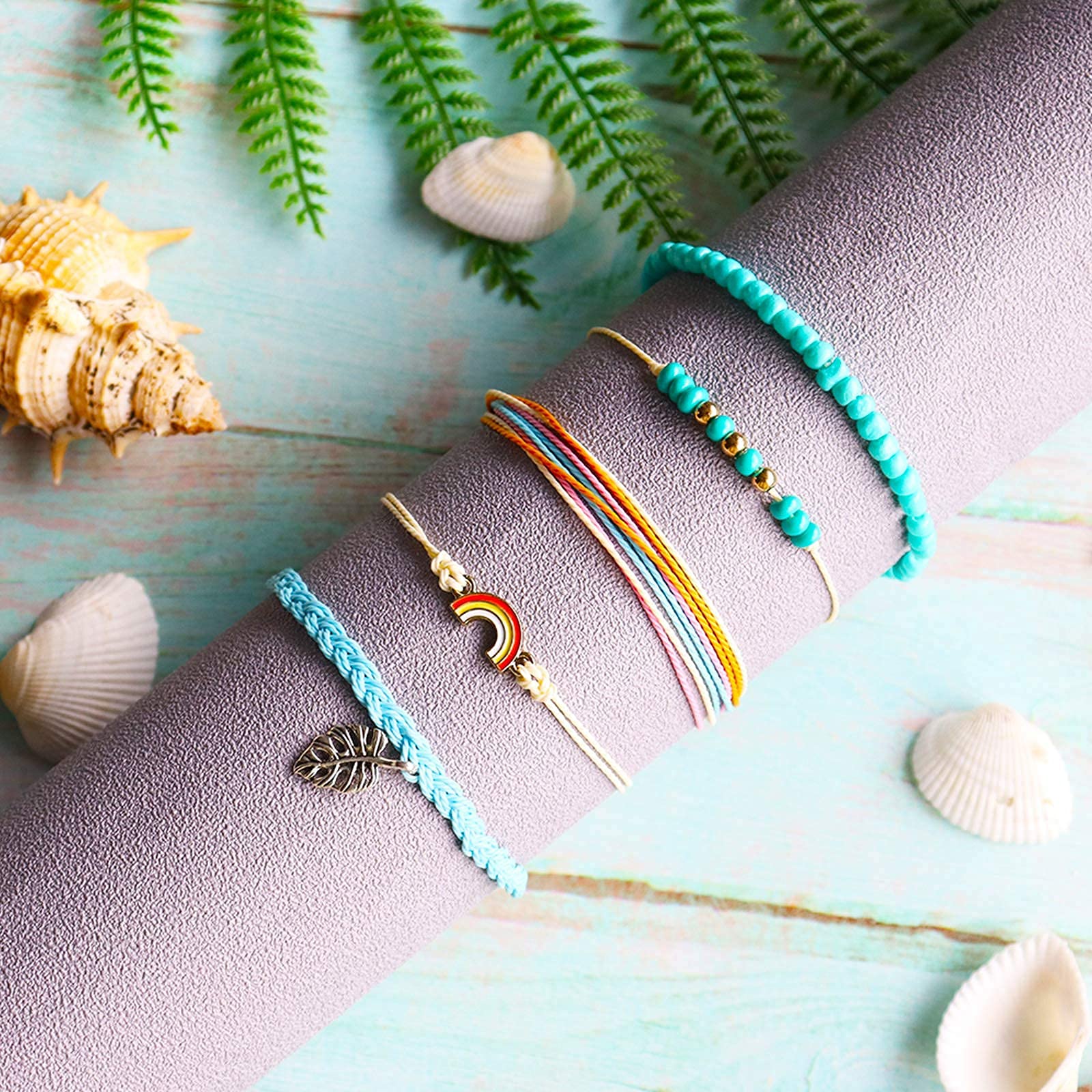 Trendy Adjustable Handmade Waterproof Friendship Bracelets Set for Women - Perfect Stocking Stuffers, Christmas Gifts 2024 - Great for Daily Wear, Parties, and Special Occasions