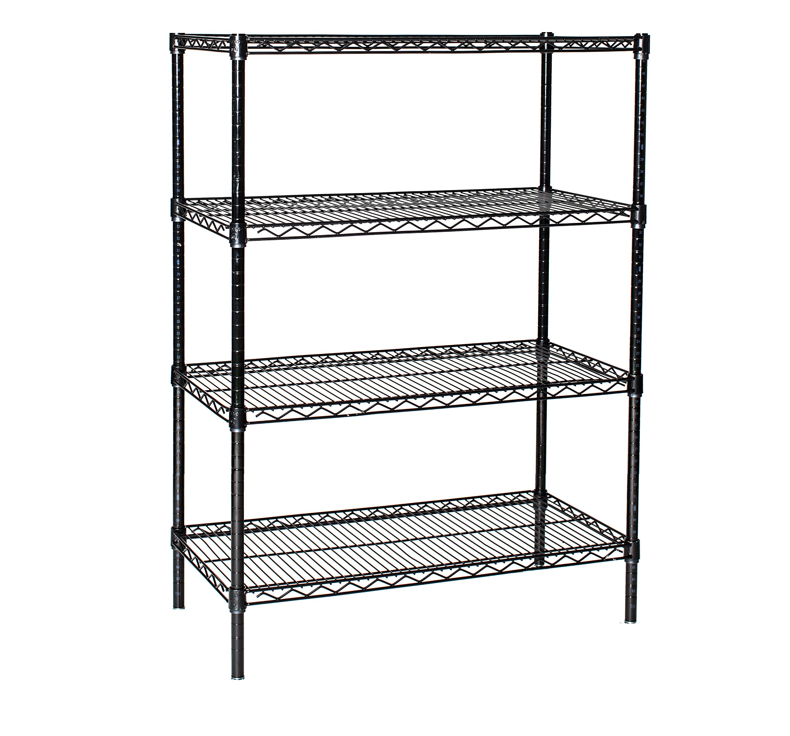 4-Tier Black Starter Shelving Unit - 14