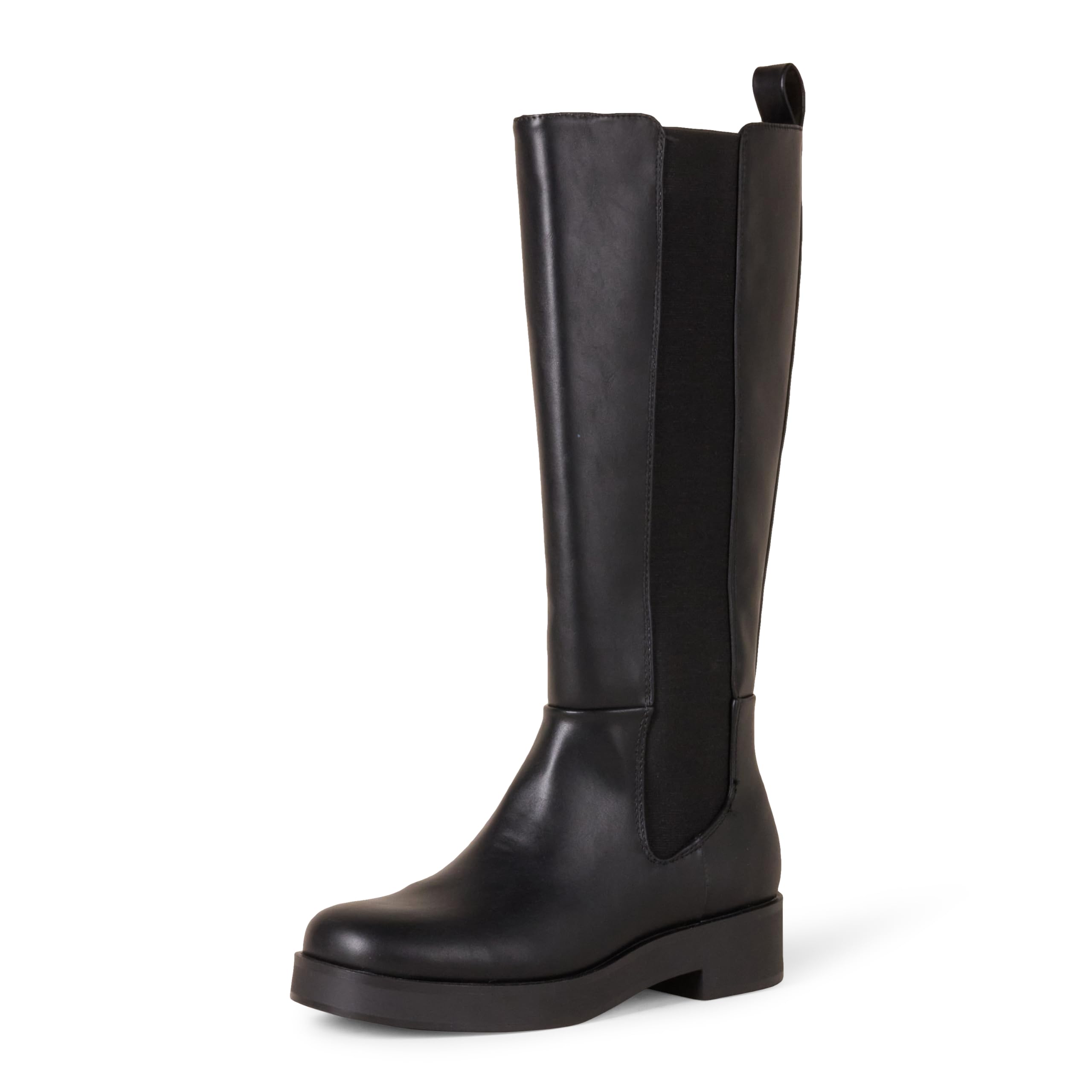Amazon Essentials Women's Tall Gusset Boots - Comfortable Knee-High Winter Boots with Side Zipper & Cushioned Insole | Perfect for Snow, Rain & Cold Weather Outfits