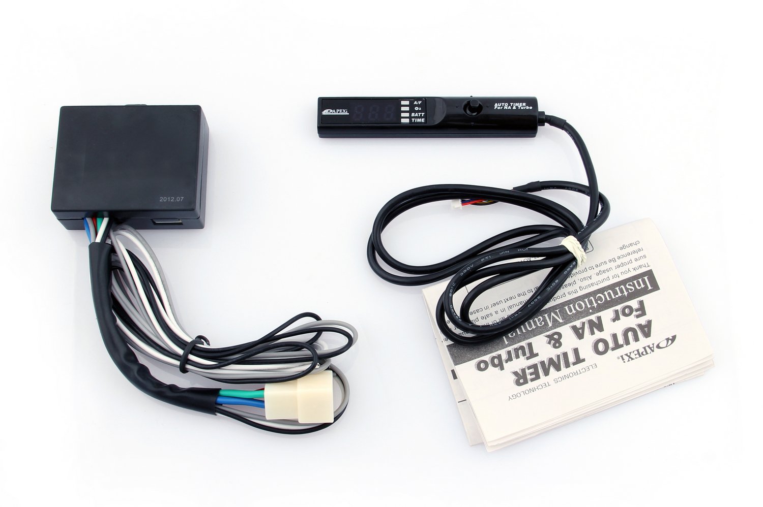 Artudatech Universal Apexi Auto Timer for NA & Turbo Engines - Black Pen Control with Blue Digital LED Display - Perfect for Performance Tuning & Racing Applications