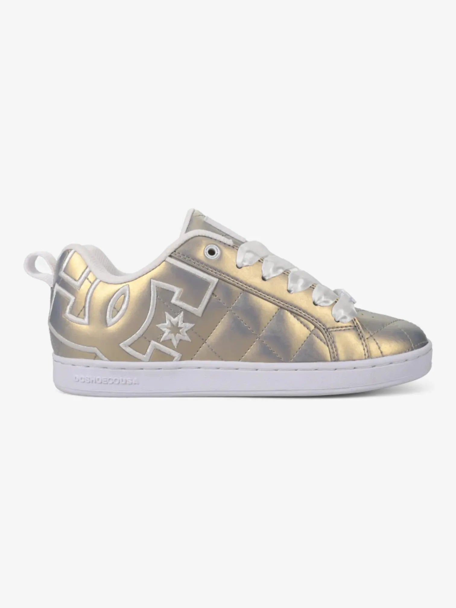 DC Women's Court Graffik Sneakers in Gold - Stylish & Comfortable Casual Shoes for Everyday Wear, Walking & Street Fashion