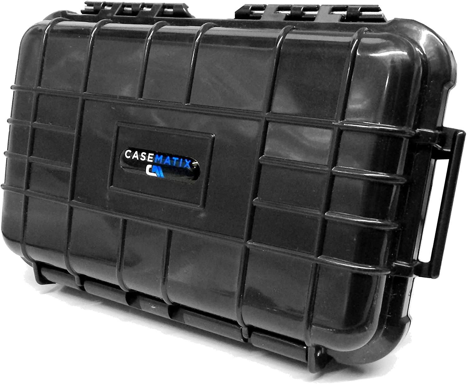 CASEMATIX Hard Shell 9mm Ammo Box - Waterproof Airtight Ammo Case for 5.56, .223 & 9mm Bullets - 84 Slot Custom Foam Insert with Impact Protection - Ideal for Range Shooting, Hunting & Ammo Storage