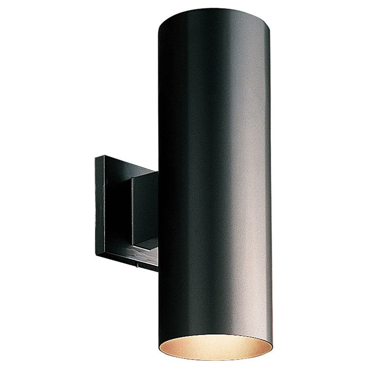 5 Pack Modern Cylindrical Two-Light LED Wall Lanterns - Outdoor Porch Lighting, Patio, Garden, and Entryway Decor - Energy Efficient & Weatherproof