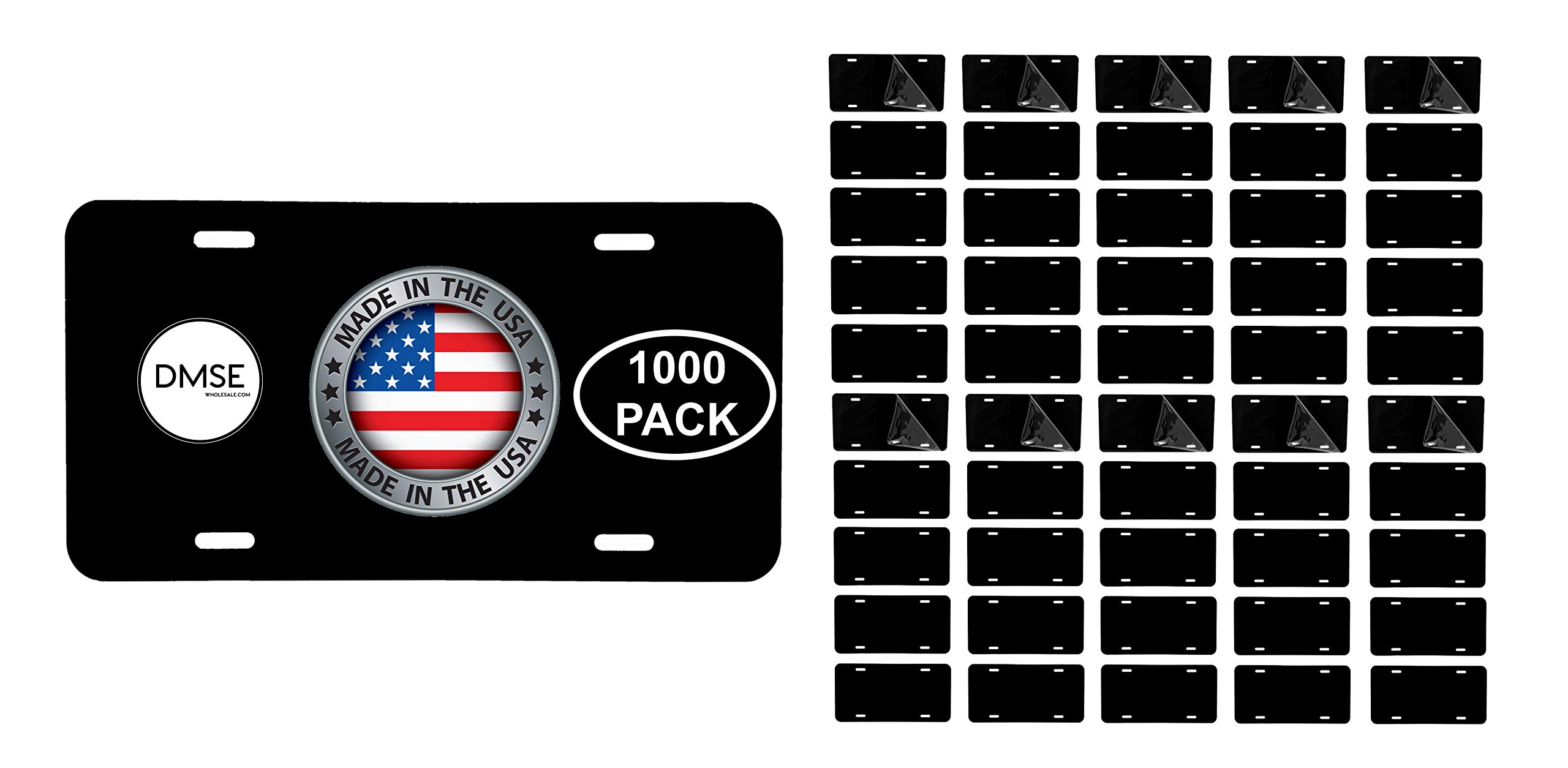 DMSE Wholesale Blank Aluminum License Plates for Cars - 0.025