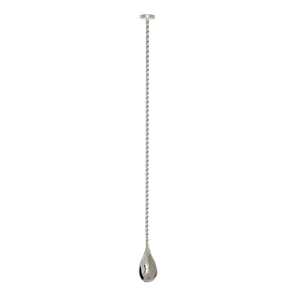 Premium 40cm Stainless Steel Bar Spoon with Muddler - Professional Cocktail Mixing Tool for Bartenders & Home Bars - Perfect for Crafting Mojitos, Old Fashioned & Mixing Drinks