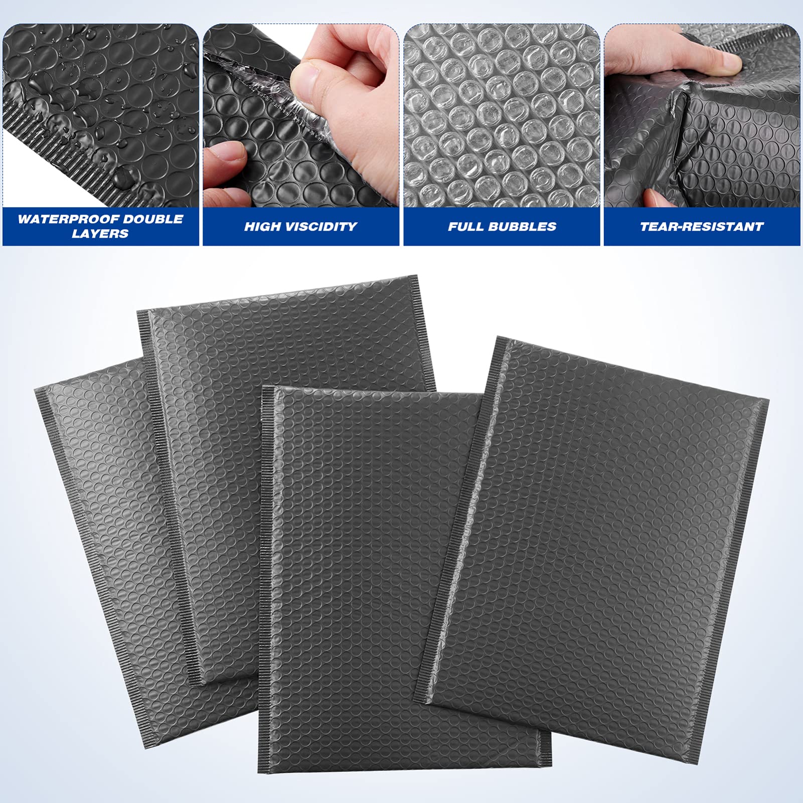 25 Pcs Self-Seal Bubble Mailers for Ornaments - Thickened Foam Padded Envelopes, Courier Bags for Shipping & Mailing - Perfect for Jewelry, Small Gifts & Holiday Decorations Protection
