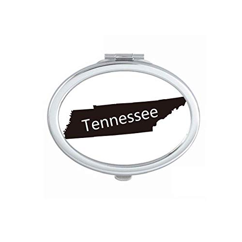 DIYthinker USA Map Outline Mirror - Portable Foldable Double-Sided Makeup Mirror with Glasses Holder | Perfect for Travel, Home Vanity & Gift Ideas