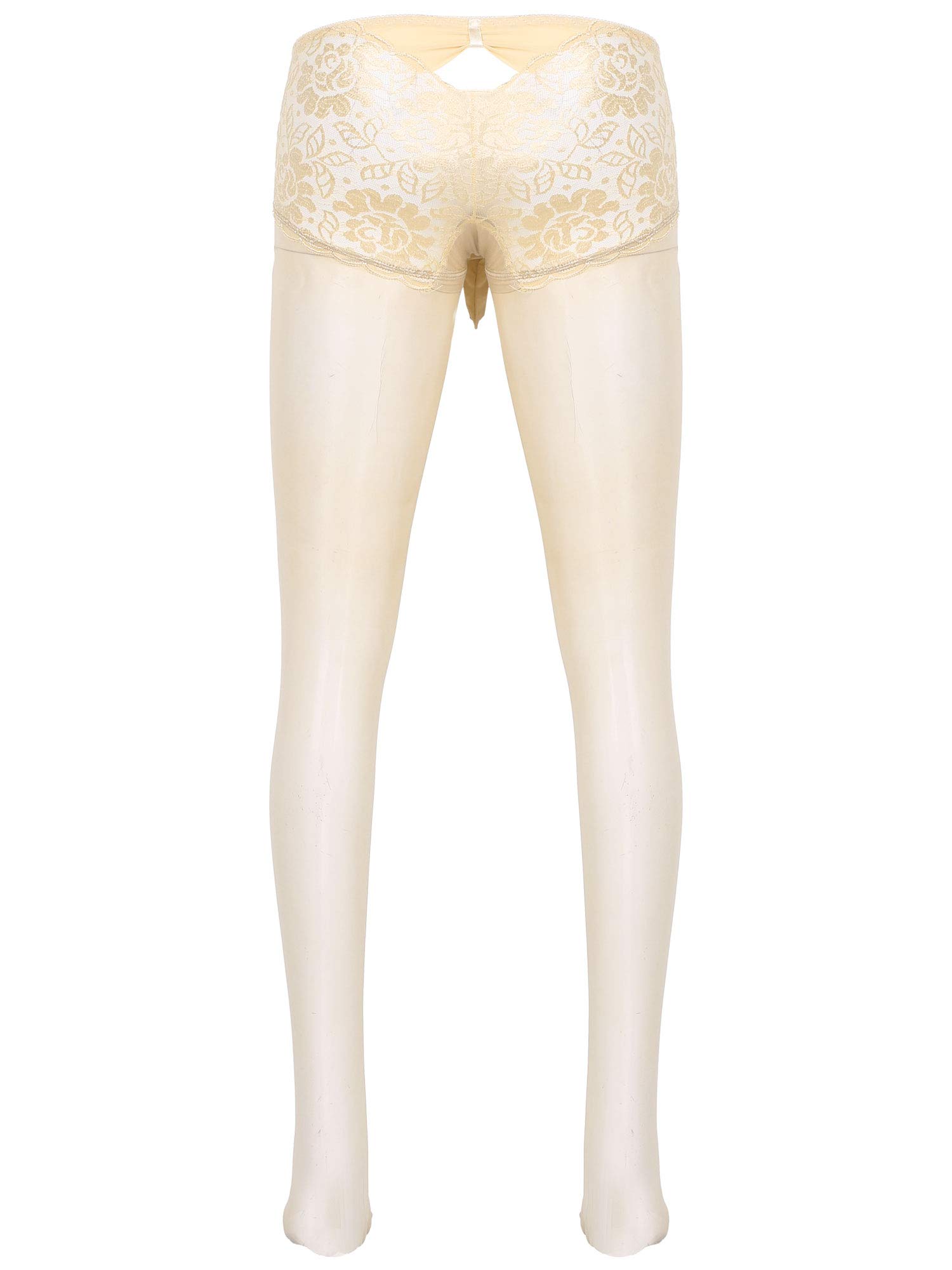 Sexy Seamless Sheath Pouch Pantyhose for Men - Comfortable Sissy Footed Tights & Stockings - Perfect for Crossdressing, Cosplay and Intimate Wear