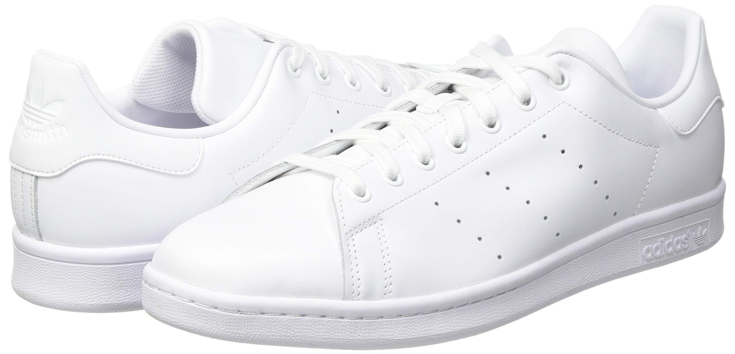 adidas Men's Stan Smith White Leather Sneakers - Size 11 US - Classic Comfort for Casual Wear, Work & Gym