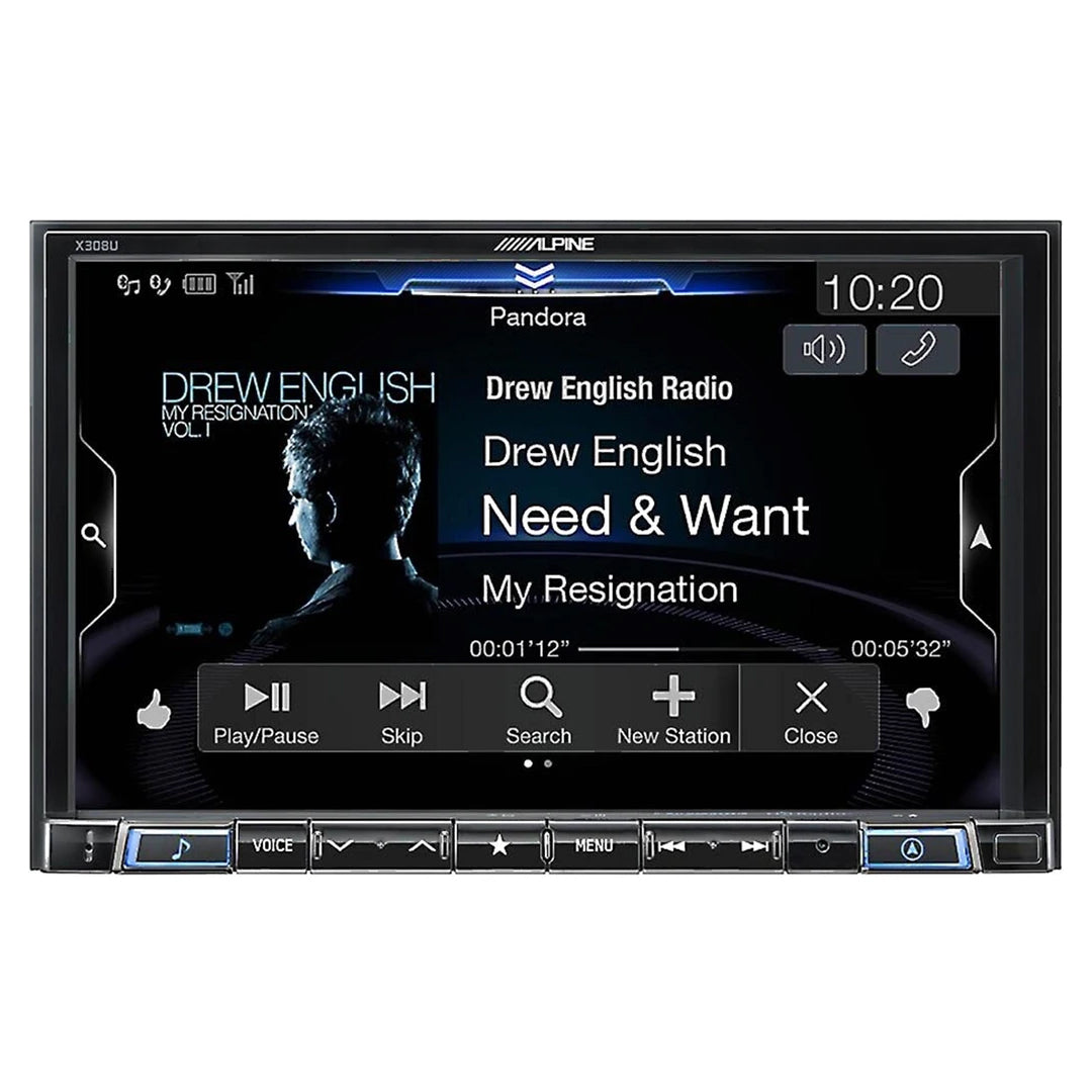 Alpine X308U 8-Inch Mech-Less Restyle Navigation Receiver with Apple CarPlay & Android Auto - Perfect for Upgrading Your Car's Infotainment System