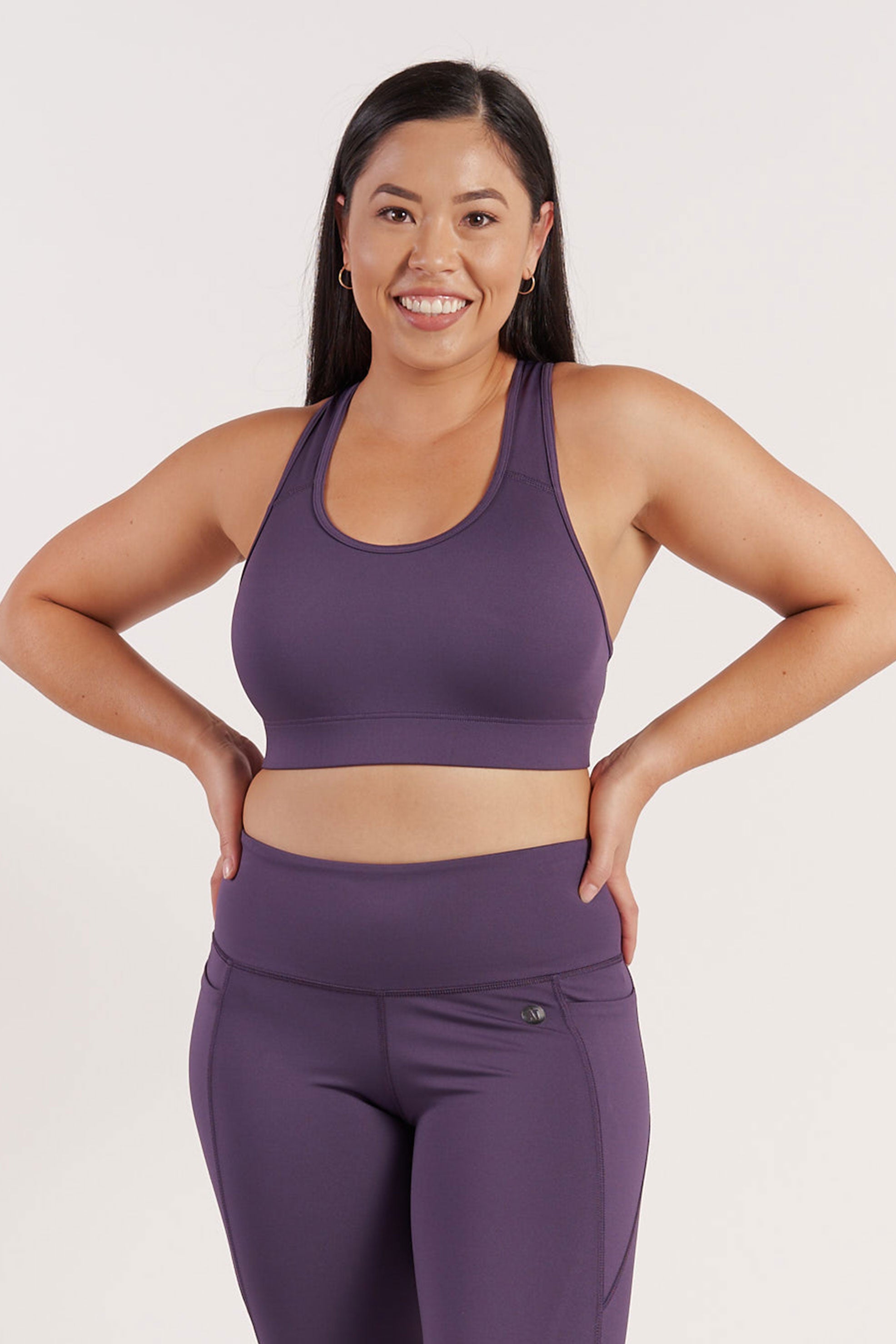 Blackcurrant Training Move Crop Top - High-Performance Workout Shirt for Women | Gym, Yoga & Running